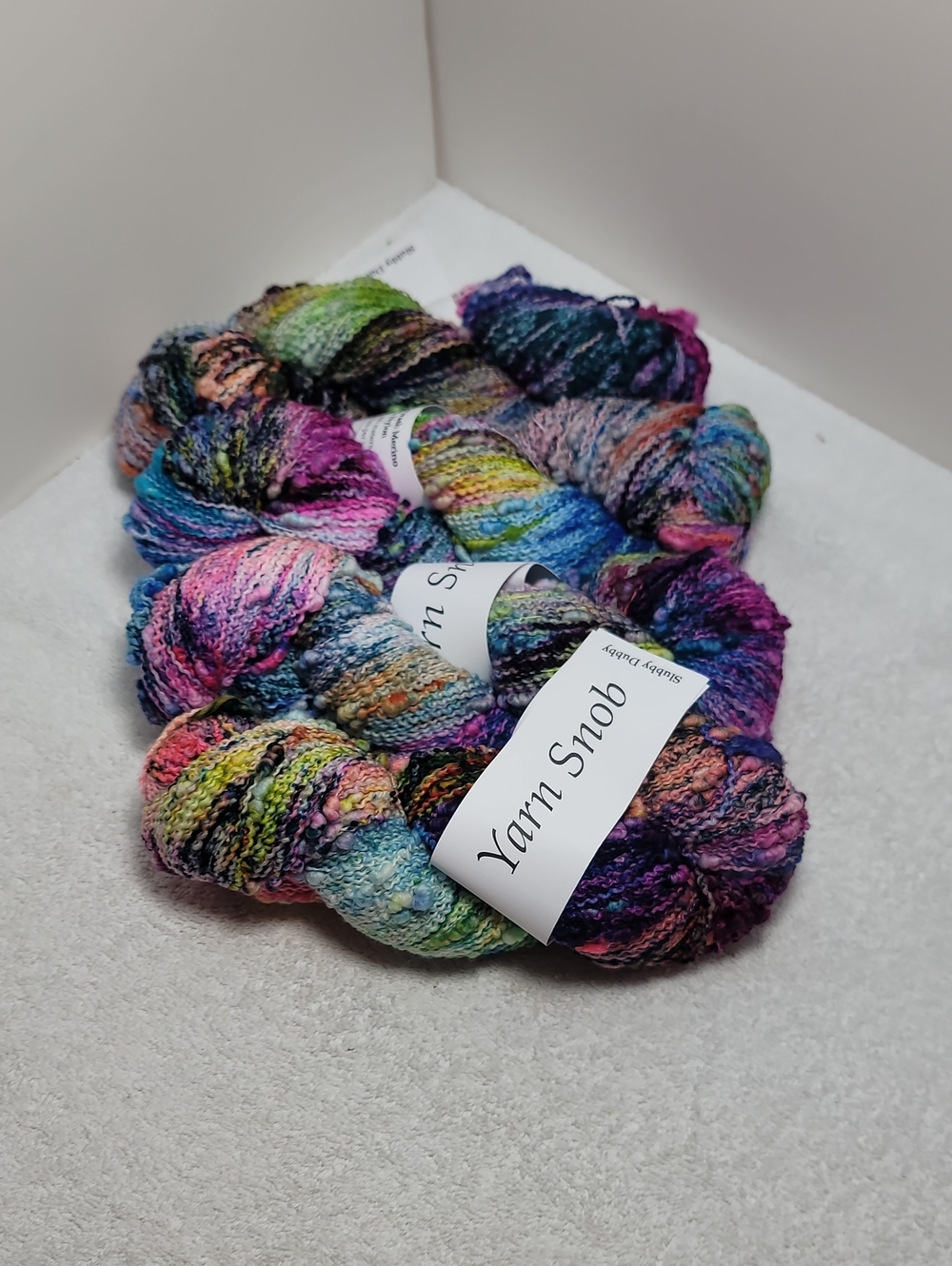 Yarn Snobs Hand-Dyed Multicolor Art Yarn 4 Skeins -Nwt